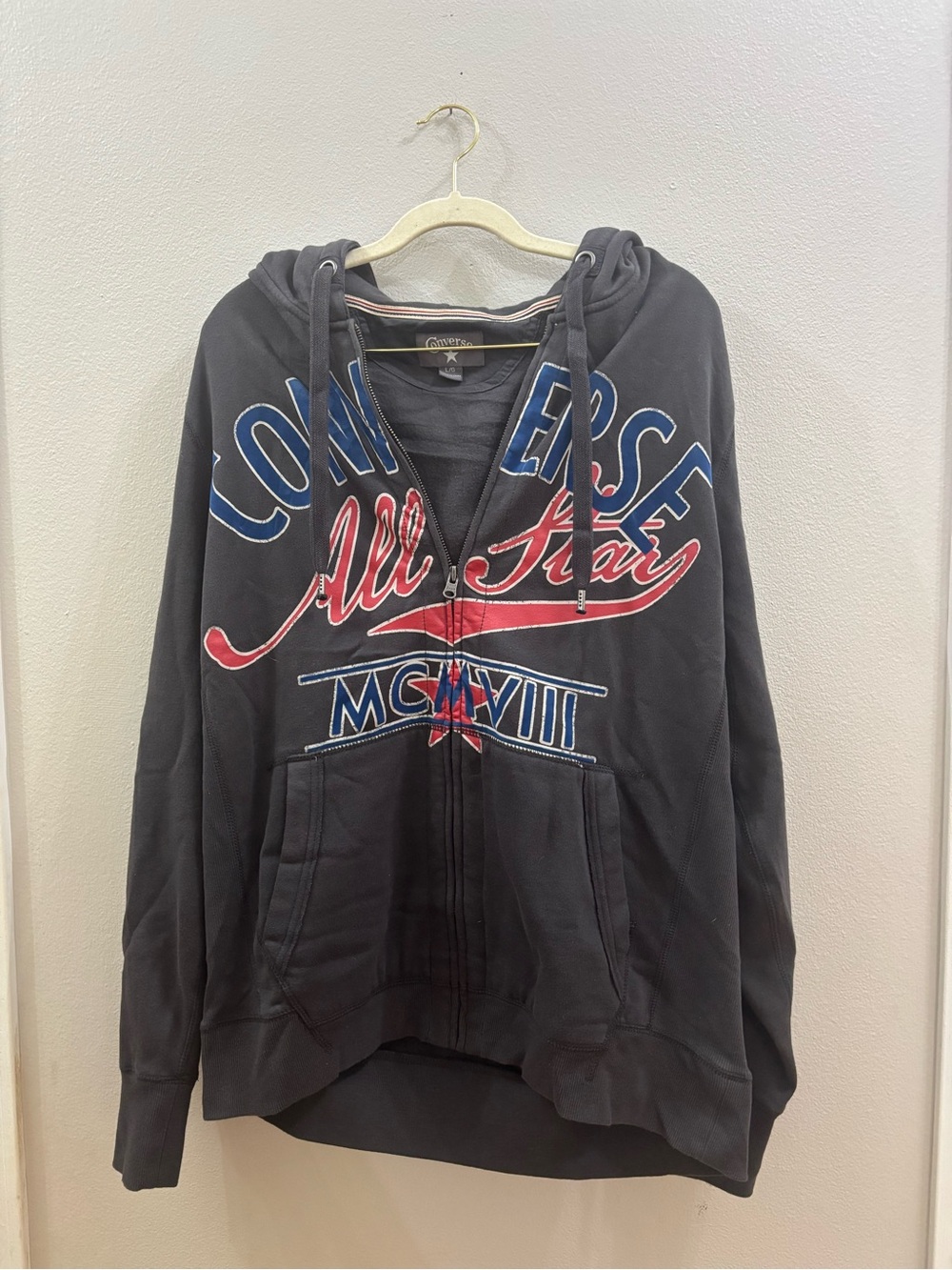 Converse chuck taylor Black Zip Hoodie large
